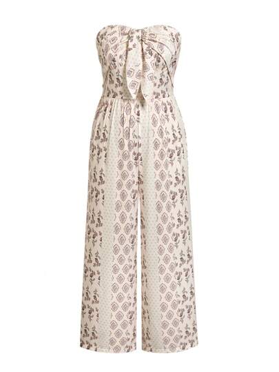 SHEIN LUNE 大码女式休闲度假连体裤抹胸连身裤