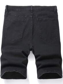 Manfinity Homme Men's Casual Distressed Pocket Denim Shorts