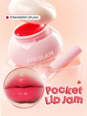 SHEGLAM Hydra Jelly Pocket Lip Jam-Strawberry Splash Lip Combo Brand Beauty Cosmetic Makeup For Women And Girls