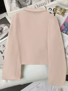 SHEIN LUNE Short Formal Jacket With Lining, Women Casual Suit Blazer For Autumn/Winter