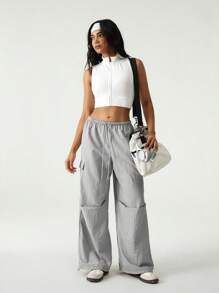 Hanevo Women's Casual Sport Street Style Long Pants, Spring/Summer Fall Cloth For Women - Grey - View 1