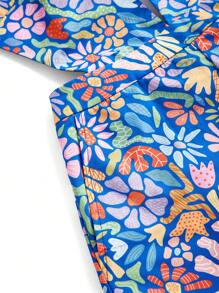 JIAN LASALA Monos azules para mujer estilo boho sin mangas con estampado floral, de espalda descubierta y nudo, para outfits de verano, vacaciones, salir, playa y ropa de verano para mujer en Europa