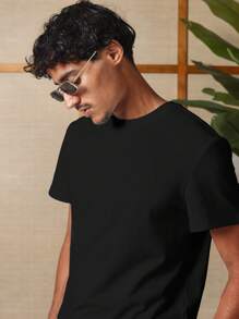 SUMWON 圣克鲁斯加州生活方式 T 恤太平洋大道休闲夏季街头经典冲浪滑板文化舒适海滩度假必备都市基本款缩水版型 - 黑色 - 查看 5