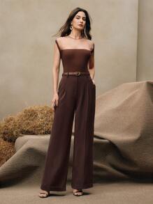 Anewsta Elaire High Waist Casual, Elegant Business Casual Women Suit Pants With Belt