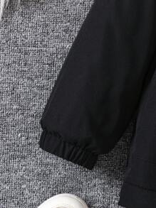 Chaqueta acolchada casual y cálida para niños pequeños, adecuada para niños de 4 a 7 años para usar en otoño, invierno y primavera