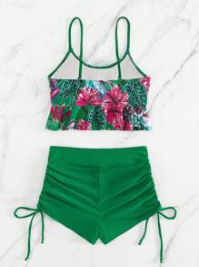 Swim Lushoire Minimalist Fashionable Camisole Bikini Tops, Suitable For Summer