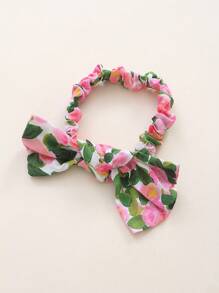 Baby Girl Floral All-Over Print Cap Sleeve Dress + Headband