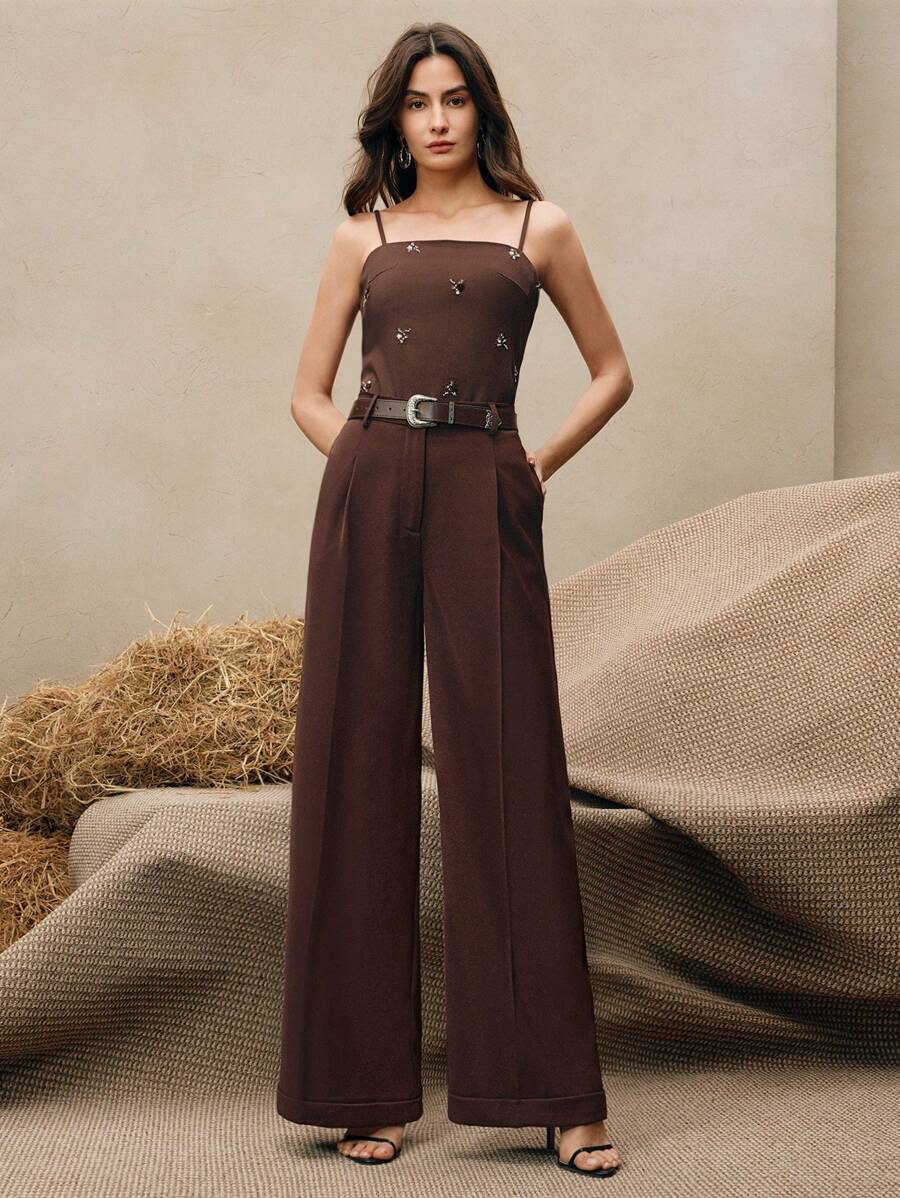 Anewsta Elaire High Waist Casual, Elegant Business Casual Women Suit Pants With Belt