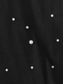 SHEIN Meisjes Casual Minimalist Comfortabel Computer Geborduurd Ronde Hals Losse Korte Mouw T-shirt