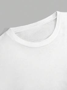 RueChic Men Cottonline Letter Printed Regular T-Shirt Set - White - View 6