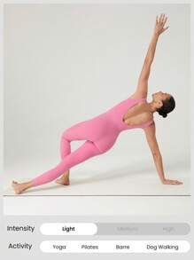 GLOWMODE 女士运动连体裤 - 粉色 - 查看 6