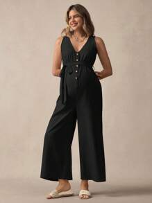 SHEIN Maternity Jumpsuit, Minimalist & Fashionable Design, Suitable For Summer