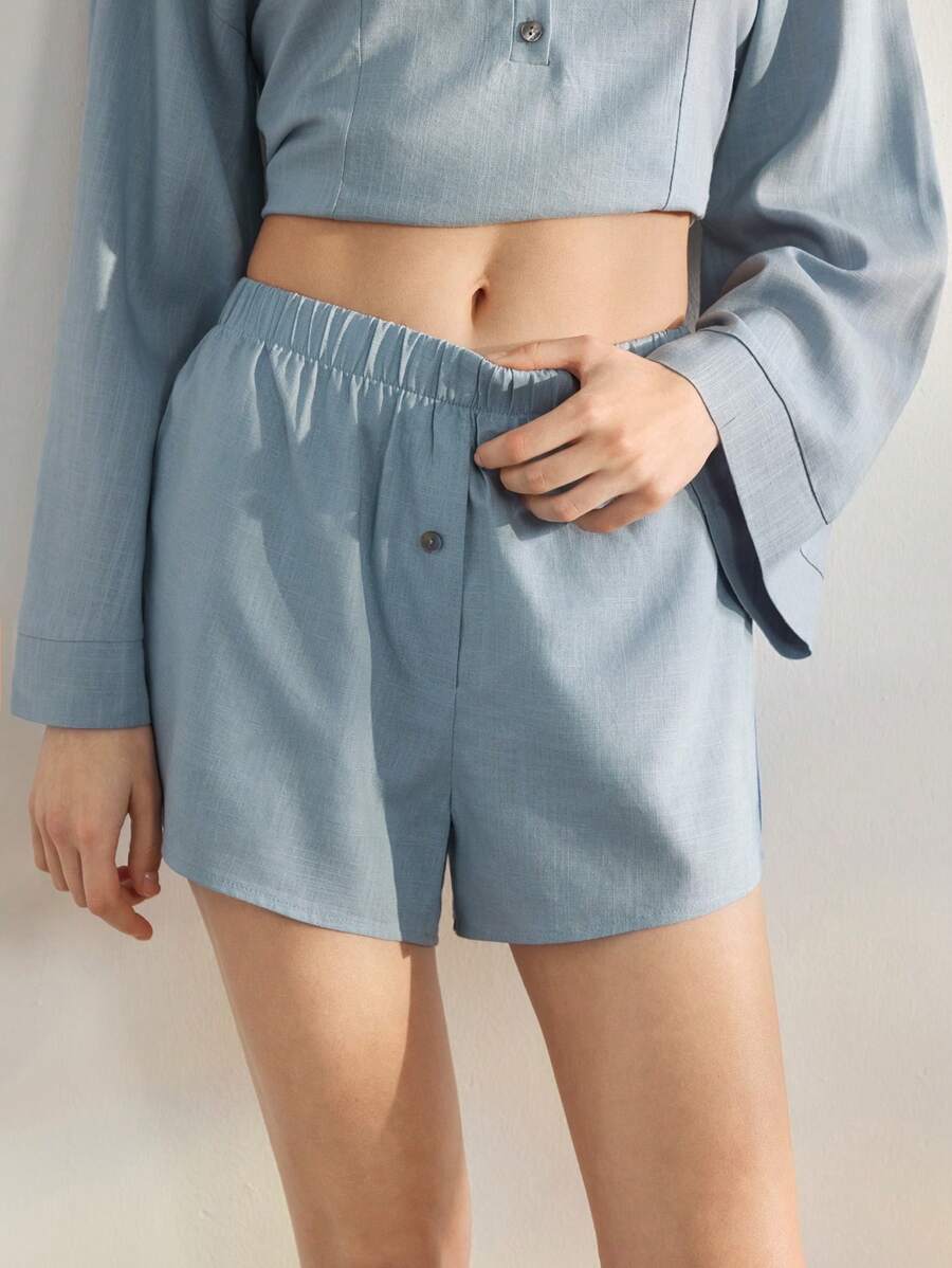 Ocili Leisure Women's Plain Color Casual Home Pants, Minimalist Design Suitable For Summer