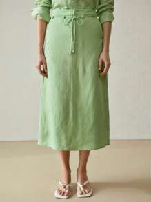 MOTF PREMIUM LEINEN SCHRÄGTASCHEN-ROCK