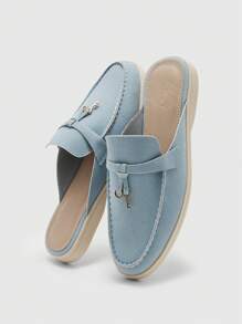 CUCCOO BIZCHIC Women's Pointed Toe Casual Slip-On Flat Shoes, Versatile For Daily Wear Spring Shoes Spring Break EasterSpring Summer New Shoes Vacation Women Wedding Shoes Easi For Easter - Baby Blue - View 2