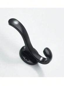 Minimalist Single Coat Hook, Simple Wall Mounted Hooks For Entryway, Closet, Bedroom, Bathroom, Gold Color Clothes Hanger Hook Home Room Decor Organization And Storage - Dark Grey - View 6