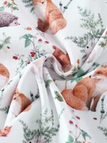 SHEIN 2pcs/Set Young Girl Cute Forest Animal & Floral Printed Long Pants And Long Sleeve Close-Fitting Loungewear Set Toddler Girls Young Girls Sets Sleepwear For Kids Toddler Outfits Girl Pajamas Kids Set Pj Sets For Kids Fit Pajamas Snug Fit Young Girls 2 Pieces Set Pj Set For Kids Pajama Sets For Kids Kids Pj Sets Summer Pajamas Kids Pajamas - Multicolor - View 6