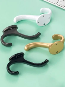 Minimalist Single Coat Hook, Simple Wall Mounted Hooks For Entryway, Closet, Bedroom, Bathroom, Gold Color Clothes Hanger Hook Home Room Decor Organization And Storage - Dark Grey - View 4