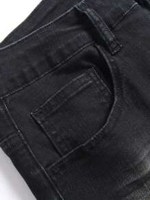 Manfinity Homme Men's Casual Distressed Pocket Denim Shorts