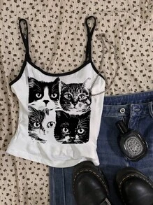 Attitoon Débardeur court et sexy pour femme, adapté pour l'été