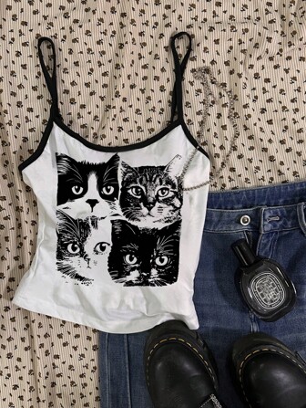Attitoon Women's Short Sexy Camisole Camisole, Suitable For Summer Suitable For Going Out