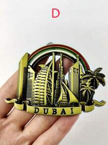 1/2 件手工复古金属冰箱贴 - 全球地标收藏家套装（巴黎埃菲尔铁塔/迪拜塔/荷兰风车）带开瓶器，独特的旅行纪念品和家居装饰礼物，适合生日/婚礼/乔迁 - 彩色 - 查看 19