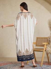 Seusyu 2pcs Women Summer Simple Dress With Jacket Set, Fashion For Spring/Summer Vacation - Blue - View 3