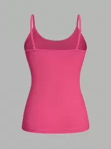 SHEIN EZwear 4pcs Casual Minimalist Skinny Strap Women Tank Top, Suitable For Summer Back To School - Multicolor - View 9