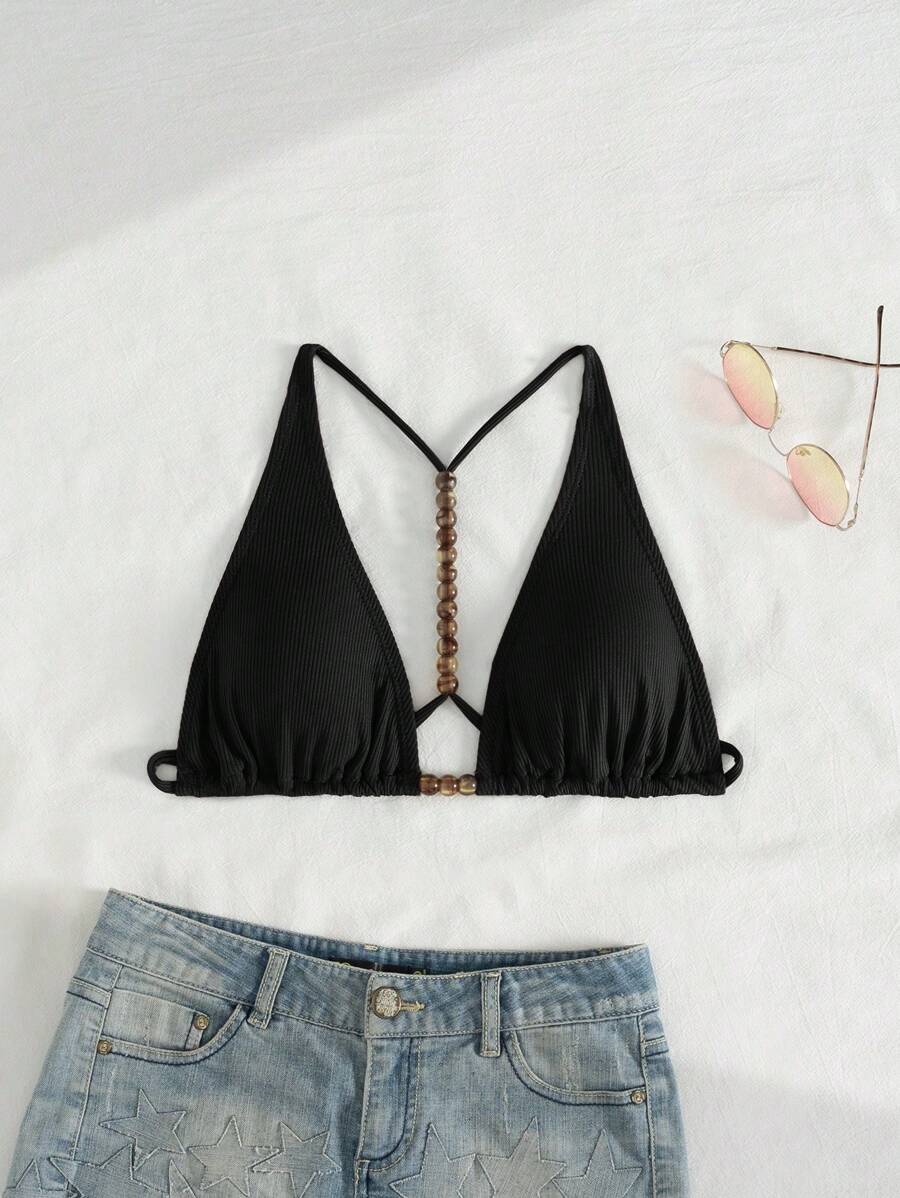 Swim Chiccia Áo bikini đi nghỉ cho nữ, vải chắp vá nhiều màu