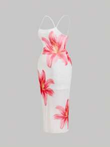 SHEIN MOD Plus Size Women Elegant Printed Spring/Summer Dress, Vacation Style Dress, Women Party Dress, Festive Women Dress Women Dress Women Dresses Elegant Gown Woman Dress Women Elegant Dresses Women Dresses Vacation Mother Day Dress Dresses Graduation Summer Maxi Dress Mother Day Outfit 4th Of July Outfits,Birthday Dresses For Women