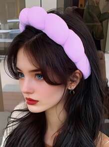 Sponge Headband Wrist Band Yoga Running Skin Care Moisture Wicking Hair Band, Facial Mask Cleaning And Exercise Neutral Fitness And Beauty Accessories Fashion Gym Self Care Necessities (Hair Accessories Exercise Equipment)