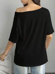 INAWLY Women's Off Shoulder Short Sleeve Cherry Print Casual T-Shirt