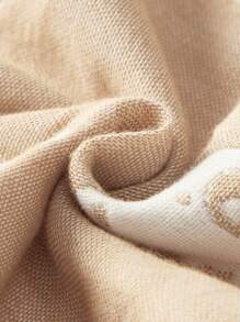 Cozy Pixies 1 pezzo Sacco a pelo per bambini in tessuto jacquard morbido e confortevole con stampa di orsetto, certificato Oeko-Tex, adatto per primavera/estate