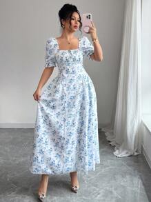 Elenzga Casual vakantiejurk met print, minimalistisch en modieus voor de zomer