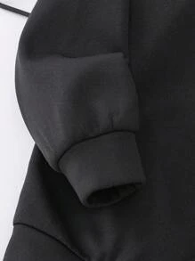 SHEIN Leap Crew Tween 男童休闲加厚保暖内衬针织夹克外套