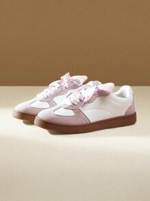 CUCCOO EASI 女士黑色复古德式训练休闲运动鞋 - 粉色 - 查看 2