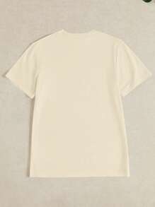 INAWLY Women's Basic Crew Neck T-Shirt, Minimalist Fashion, Suitable For Summer - Khaki - View 2