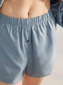 Ocili Leisure Women's Plain Color Casual Home Pants, Minimalist Design Suitable For Summer