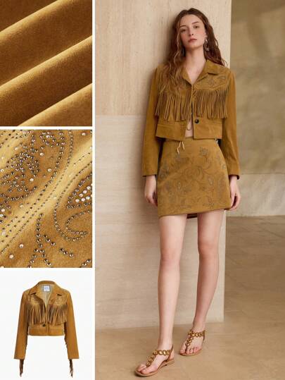 MOTF PREMIUM 流苏单扣夹克