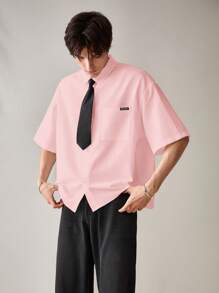 SWAVVY 男士休闲百搭纯色衬衫