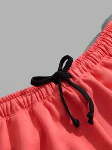 RueChic Men Cottonline Good Quality Patched Regular Sweatpants - Red - View 5