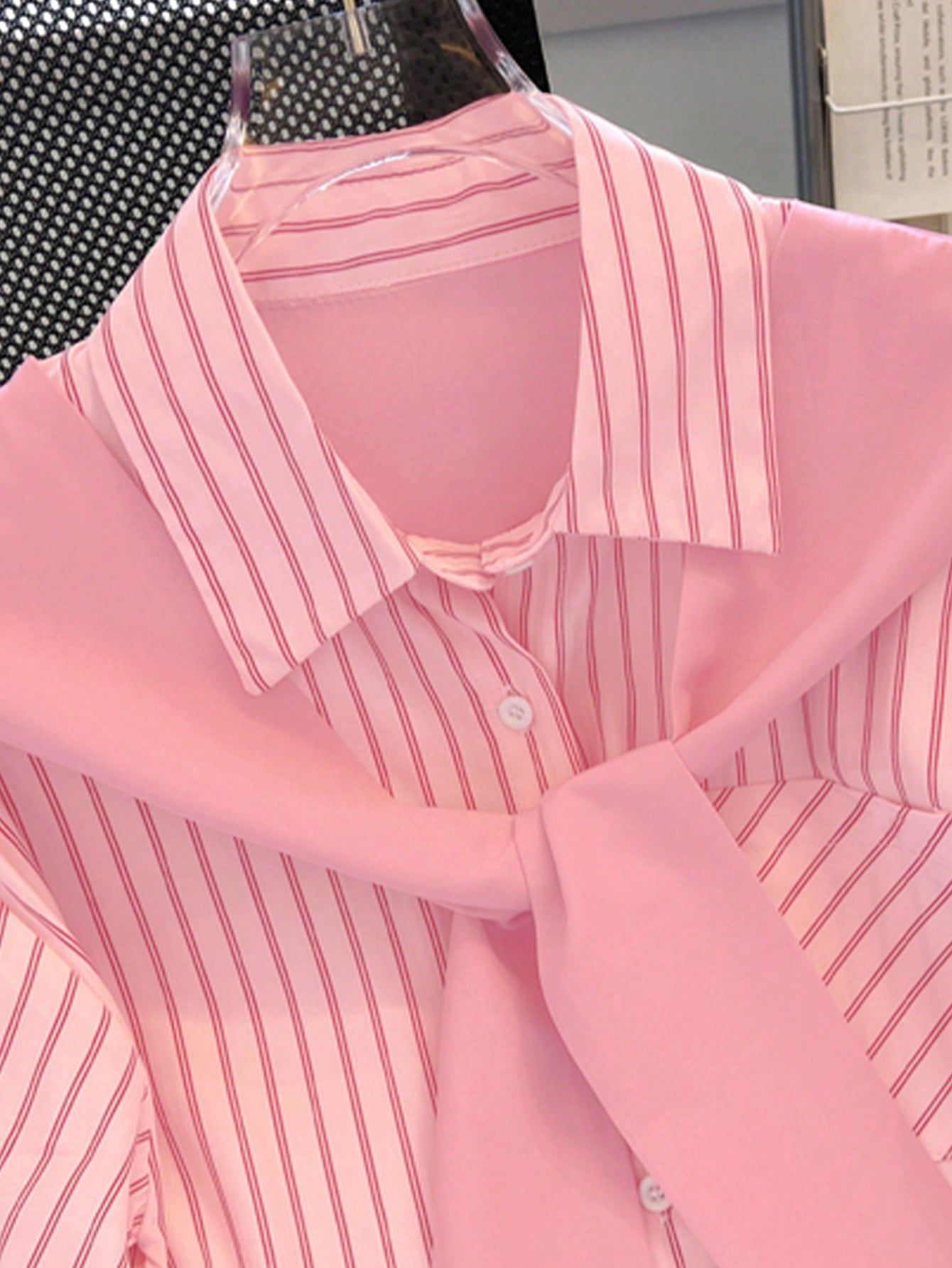 INAWLY قميص شال مخطط عشوائي كاجوال للنساء للخريف/ا...