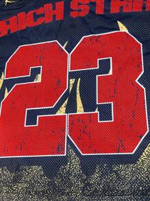 Manfinity Dauomo Flame Digital Print Hollow Short Sleeve Casual T-Shirt For Men, Summer