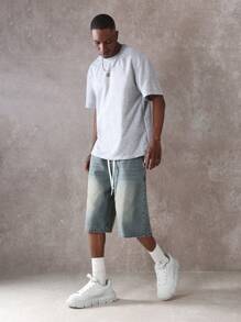 SUMWON Letnia koszulka z nadrukiem w stylu sygnowanym, oversize'owa, luźna, w stylu ulicznym, z nadrukiem na plecach, swobodna, miejska, modna, niezbędna