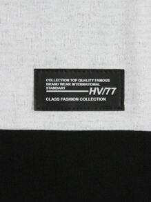 EURMUSE Men Cottonline Color Block Patched Regular T-Shirt Set - Black - View 6