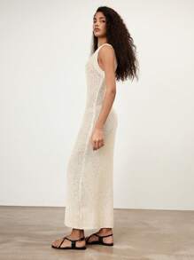 Maija Vestido de punto cómodo y de moda para mujer, novedad primavera/verano 2025