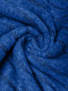 大码女士休闲大码 V 领宽松罗纹灰色运动衫，适合秋冬季