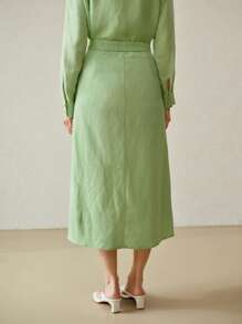 MOTF PREMIUM LEINEN SCHRÄGTASCHEN-ROCK