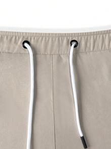 Manfinity Hypemode 3pcs,Men Slant Pockets Drawstring Waist Shorts Casual - Multicolor - View 8