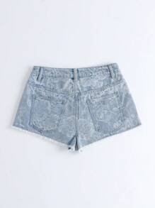 Breezaya Women's Casual Denim Shorts, Simple & Fashionable, Suitable For Summer - Blue - View 2